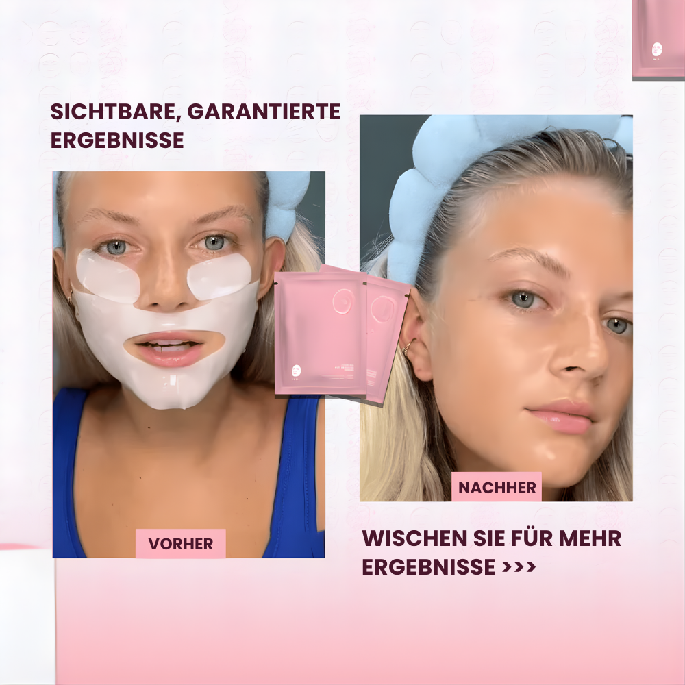 Reine Kollagen-Maske (4 Stück)